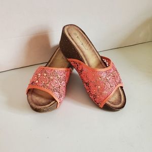 Nature Breeze ladies Flow coral platform slides